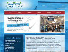 Tablet Screenshot of northlakeoptical.com